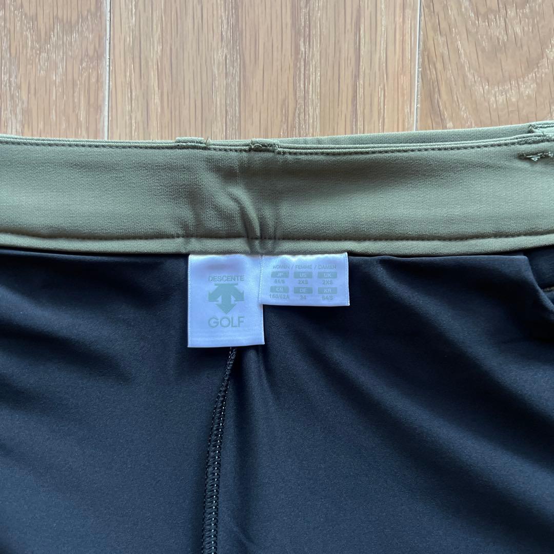 【新品】デサント　descente ゴルフスカート オリーブグリーン　S