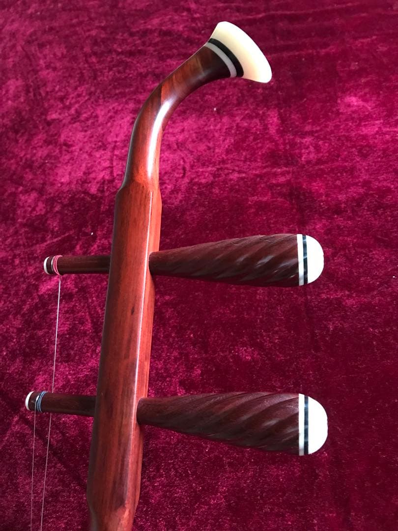 二胡★最上級紫檀★錦蛇皮★古月琴坊・万其興製作★十年保証★一生の宝物