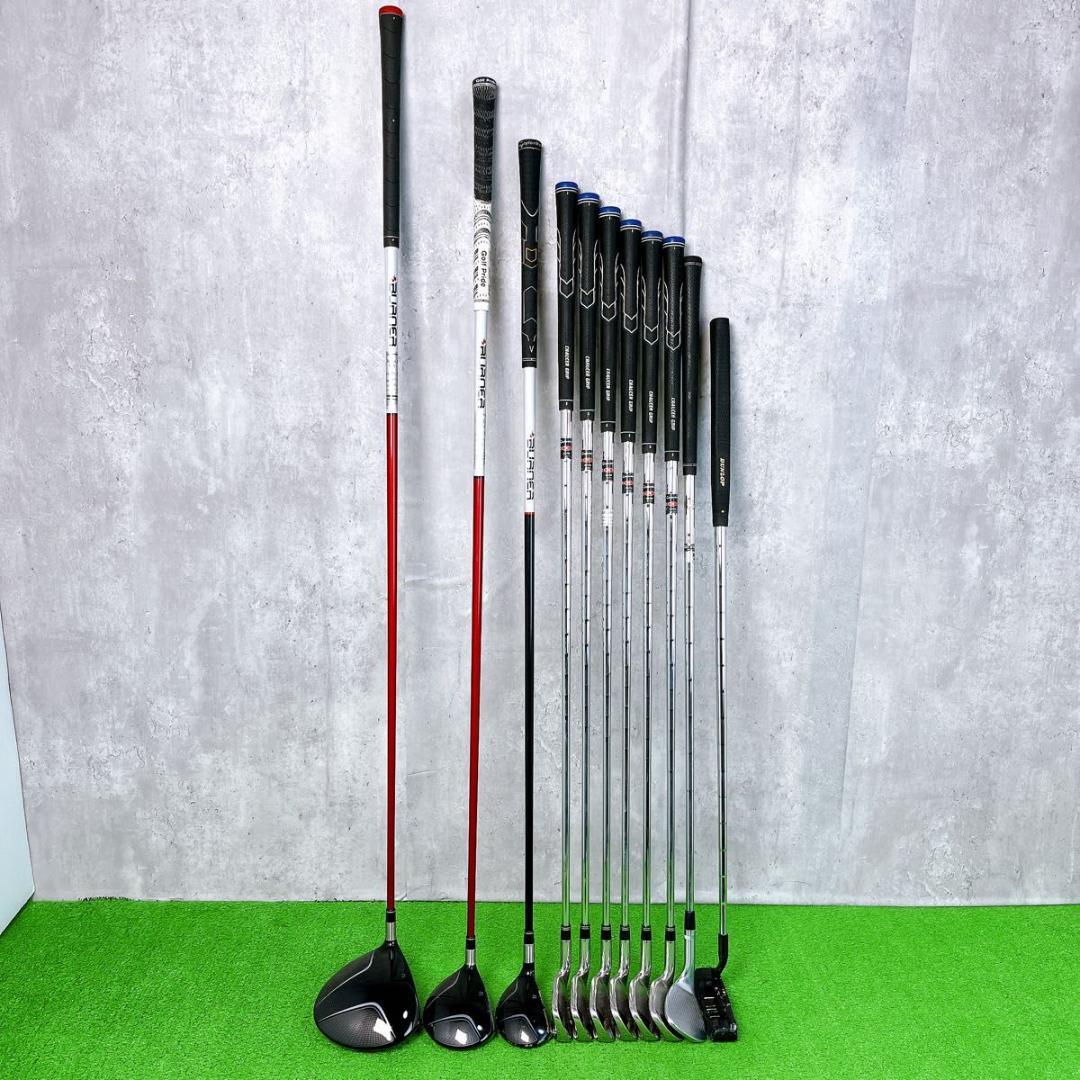 メンズ テーラーメイド バーナー ゴルフクラブセット 右打ち 11本 初心者