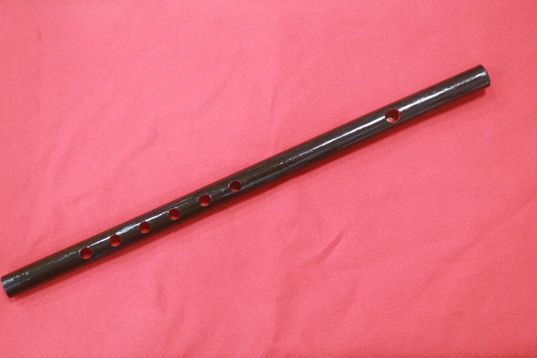 沖縄県産　琉球横笛　竹製（A♯調）音の高さになります。手工品　新品未使用
