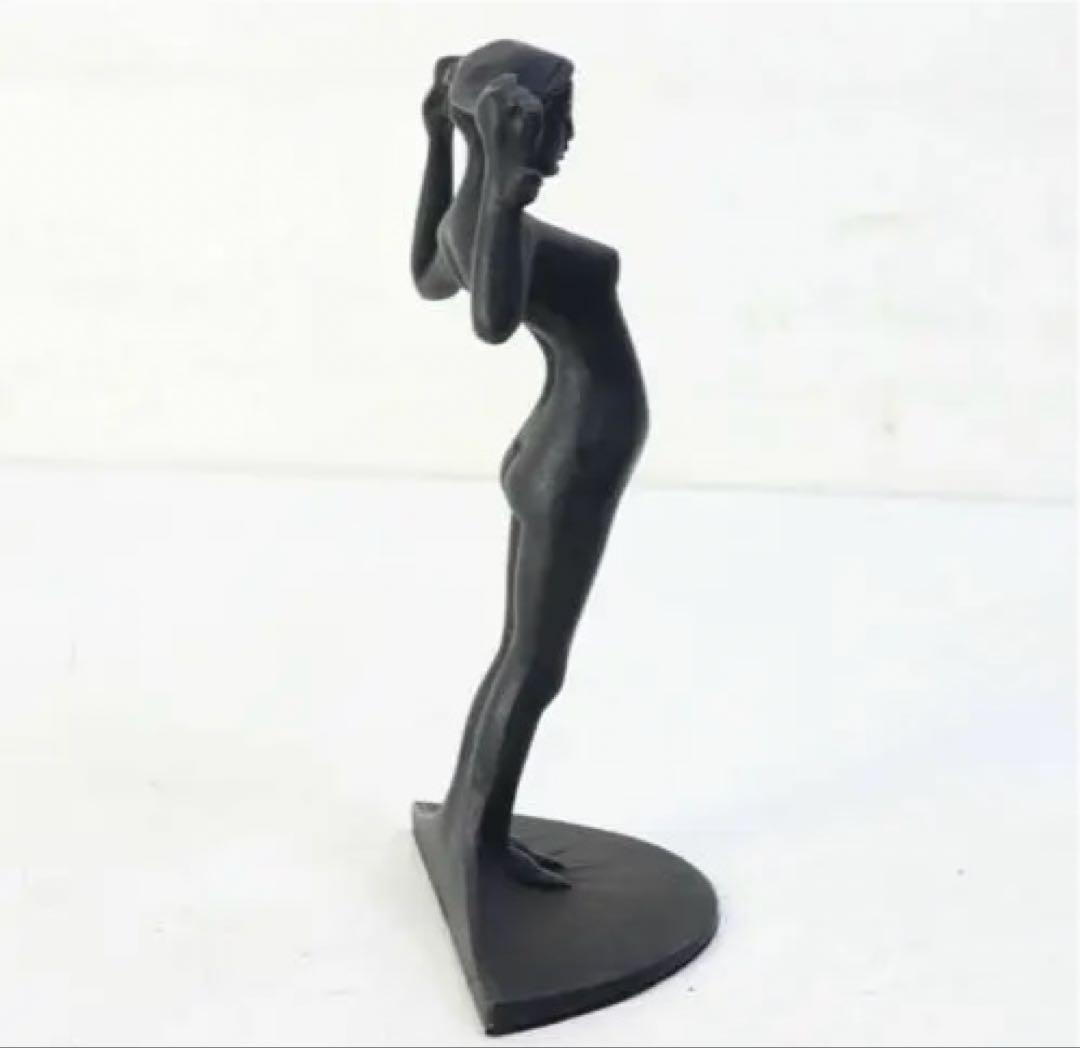 滝 錬太郎 北海道のいわね大橋モニュメントの姉妹像　アート　置物　限定価格　希少