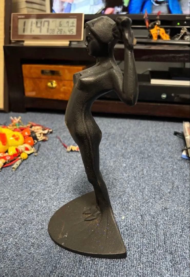 滝 錬太郎 北海道のいわね大橋モニュメントの姉妹像　アート　置物　限定価格　希少