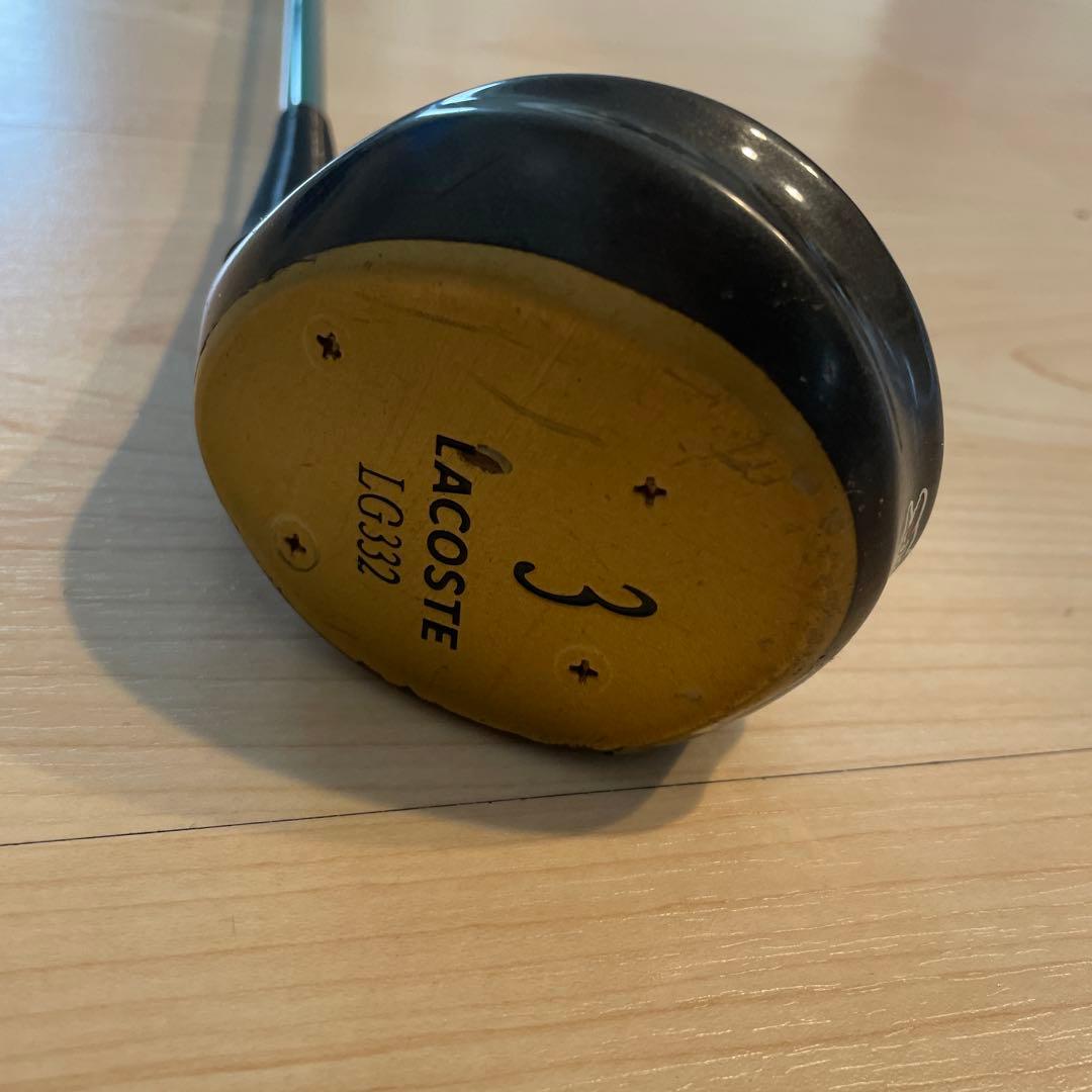 超貴重品　ラコステゴルフクラブ　パーシモン　スプーン　右利き