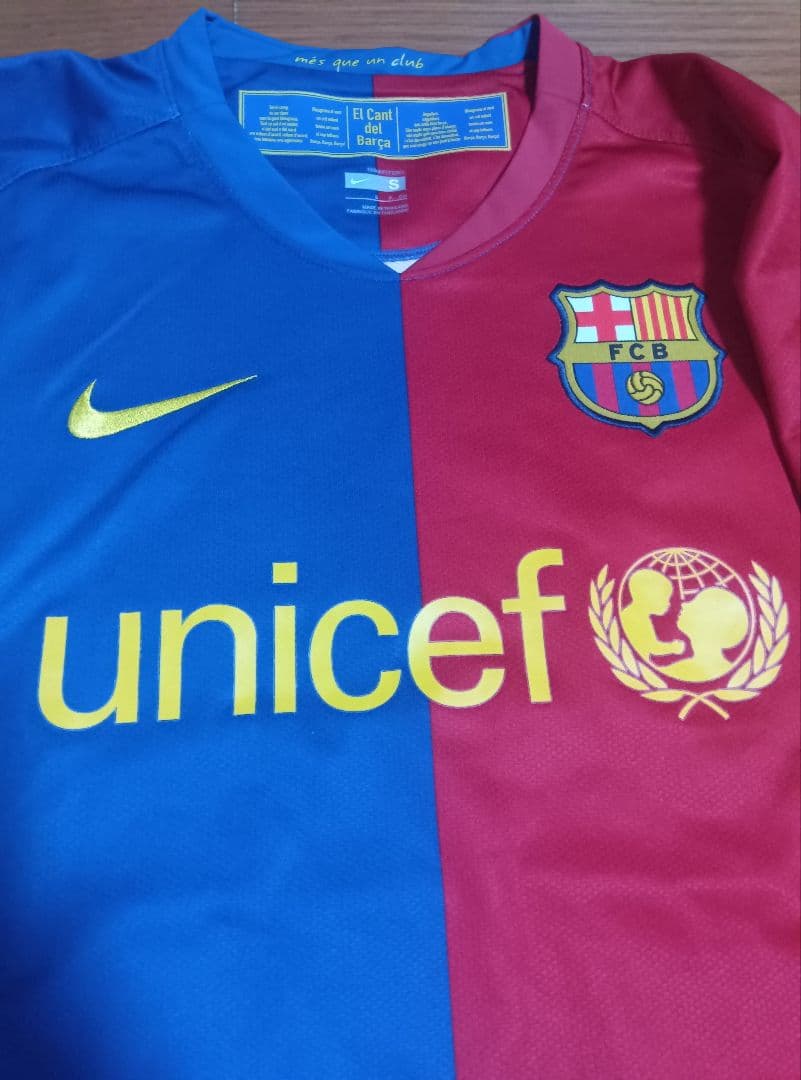08-09 バルセロナ　メッシ　10番　三冠達成　正規品　当時物