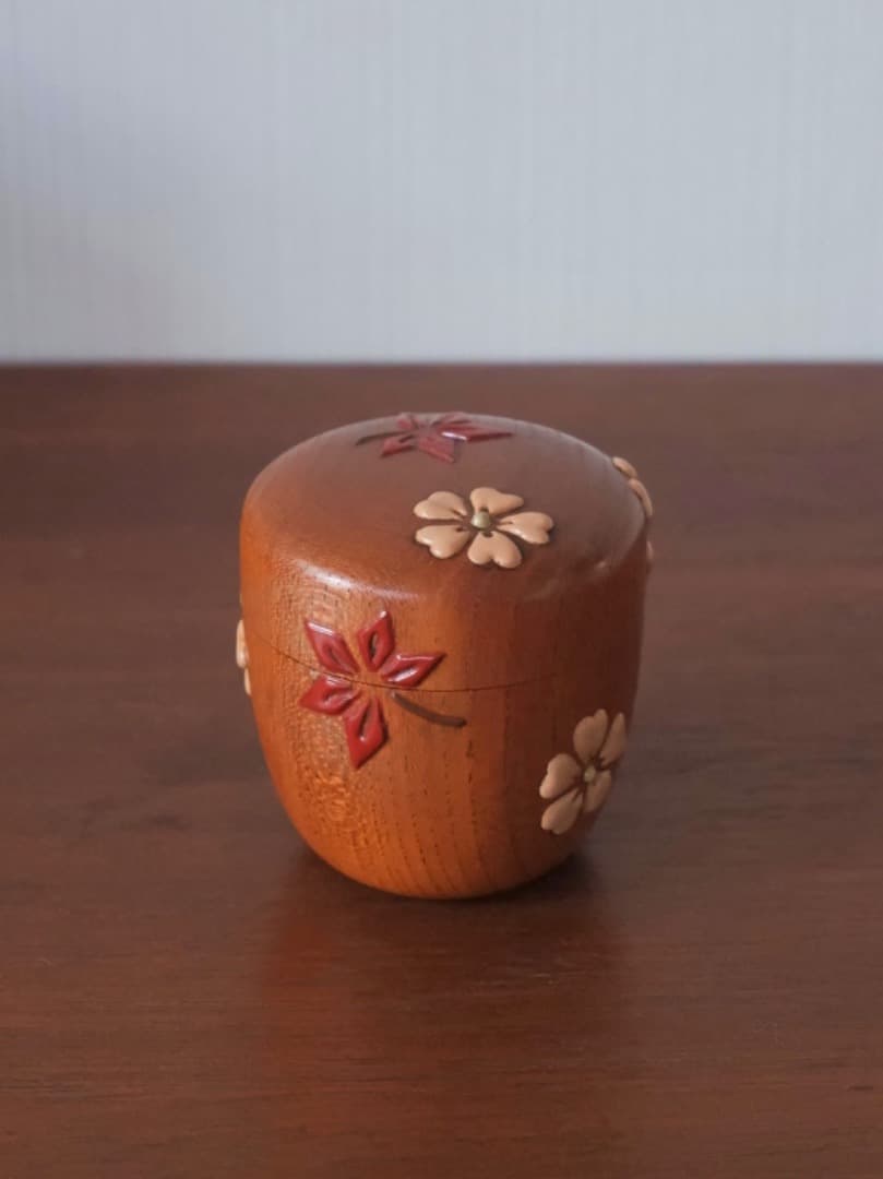 佐伯光宣　茂利漆　棗　漆工芸　茶入れ　茶道具　茶器　箱付　Q2224