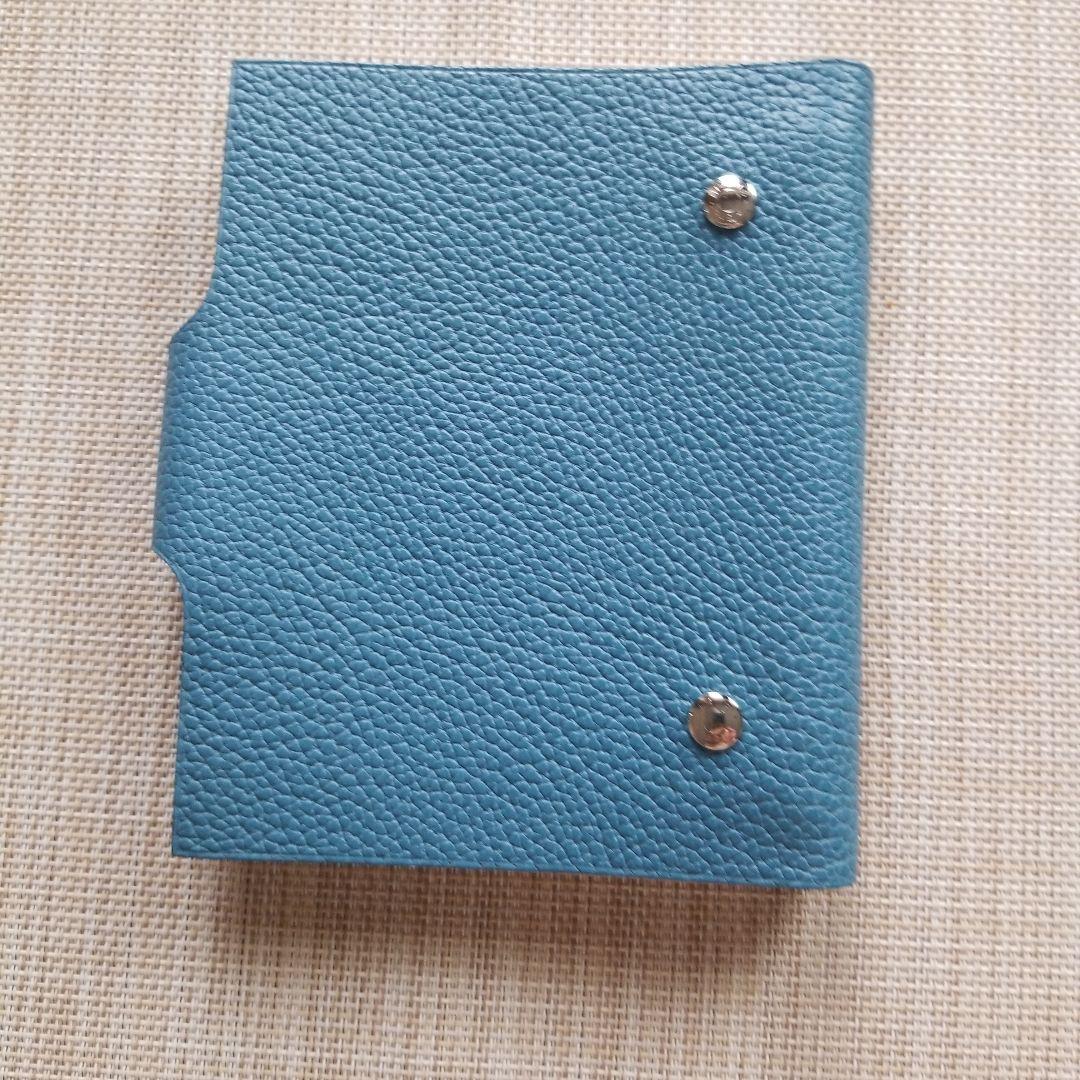 kiki様　HERMES 青 レザー リングノート　新品未使用　ブルージーン