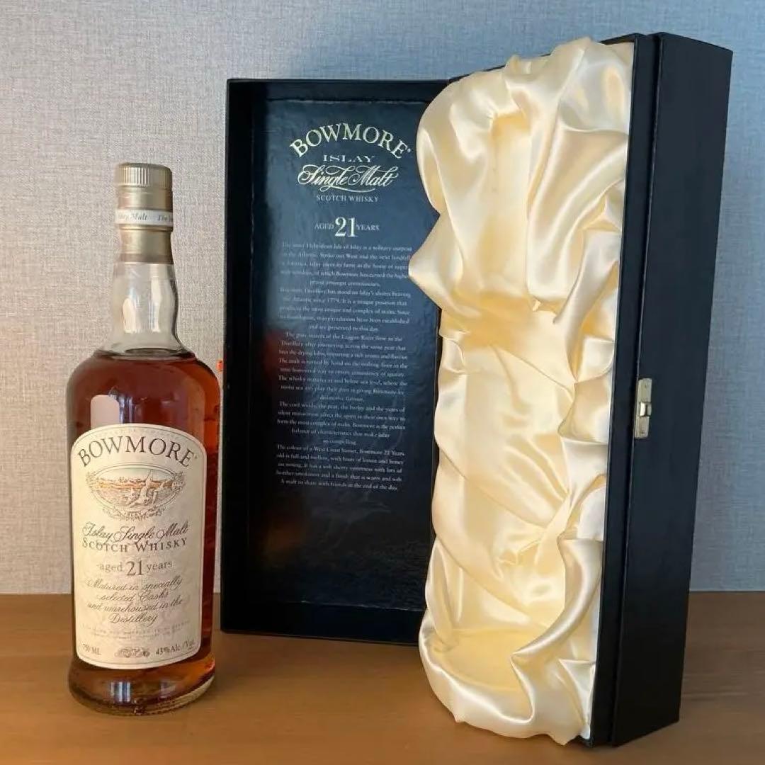 ボウモア 21年 カモメラベル 750ml 43% 箱付　古酒