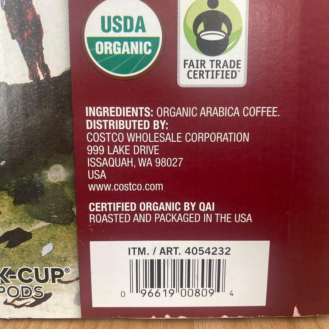 Pacific Bold オーガニック　ダークロースト　120個 K-Cup