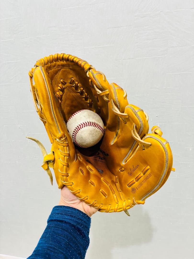 ミズノプロ リアルセレクション 極美品 硬式 投手用 旧ロゴ 廃盤レア