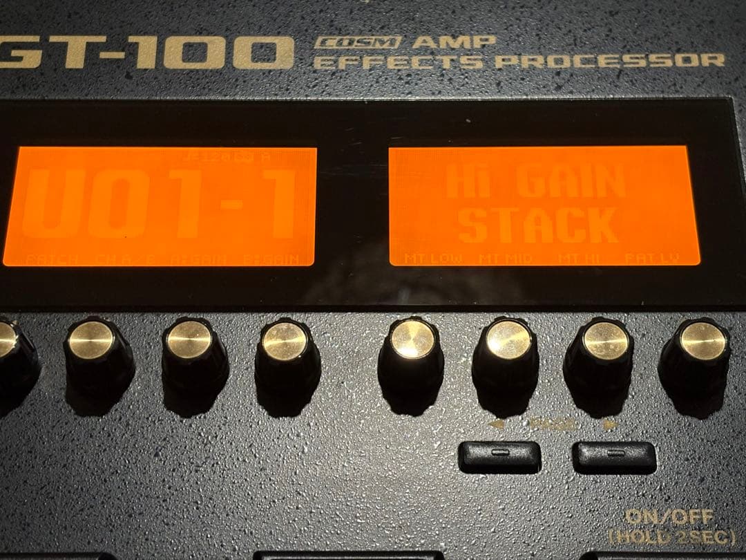 BOSS GT-100 マルチエフェクター 純正アダプター ソフトケース付き