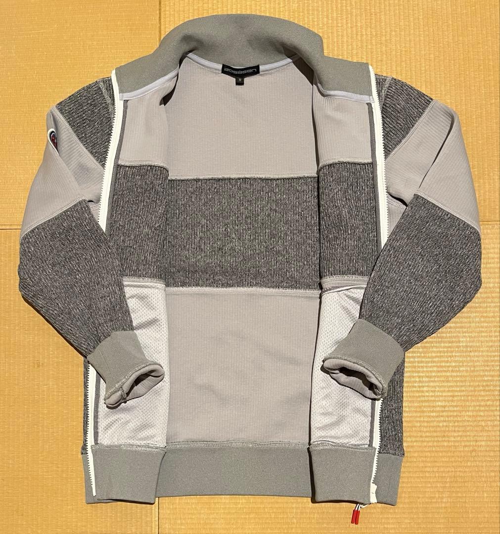 ROSASEN ニットジャケット クォーターゲージブルゾン ゴルフ M グレー