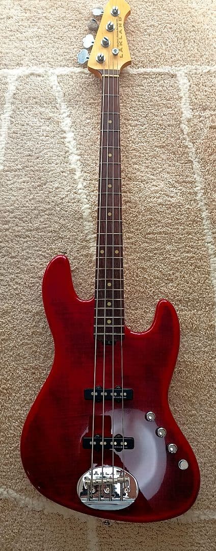 【美品】LAKLAND ベース SK-44-AJ (Black Cherry)