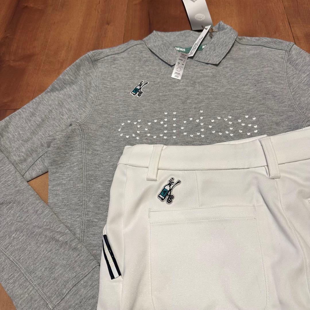 ポロスウェット　ストレッチ　タイトスカート　セットアップ　秋冬　サイズS 新品