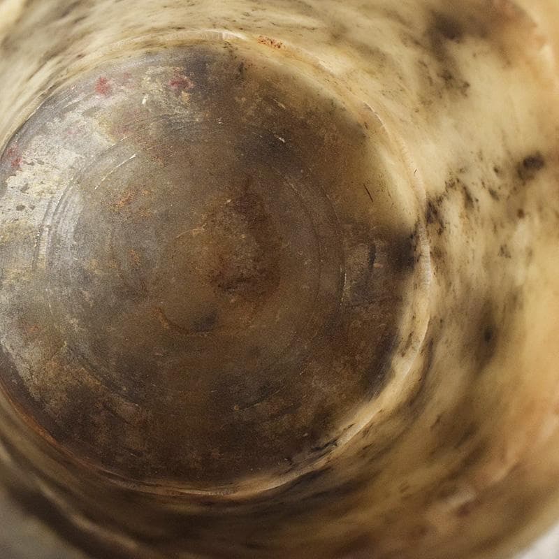 中国　玉石彫刻　蓮刻　玉器　筆筒　二点まとめて　C　R7634