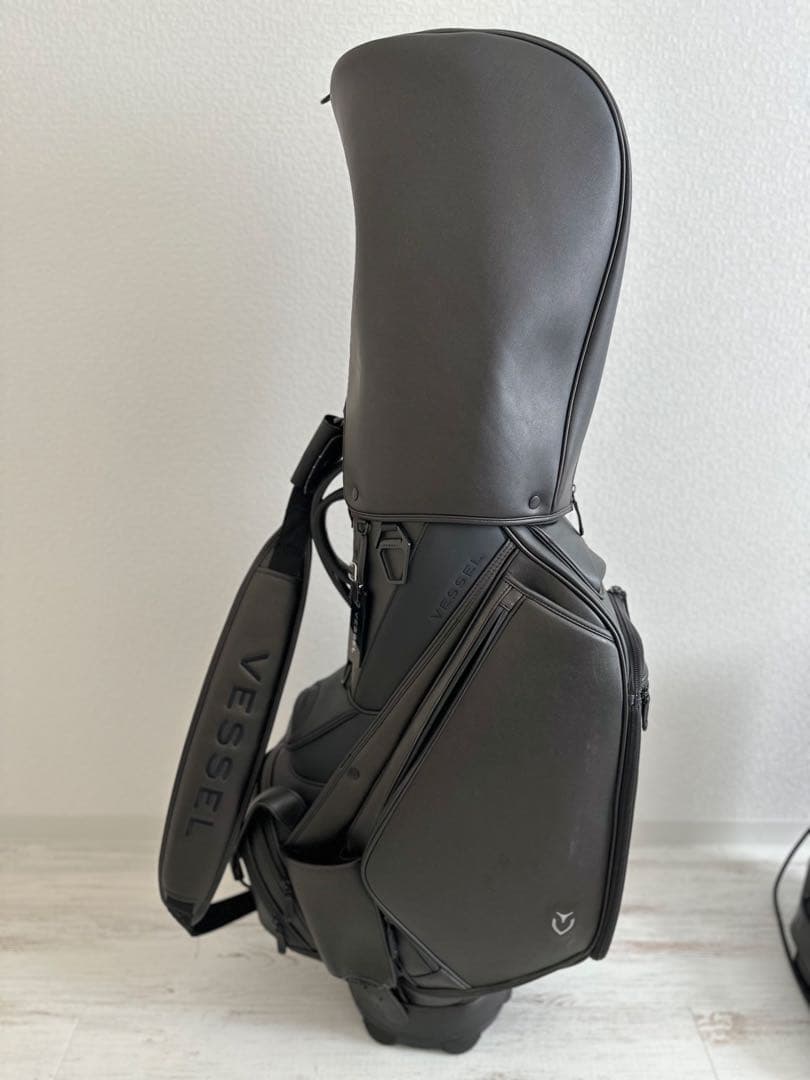 【超美品】Vessel ブラックキャディバッグ