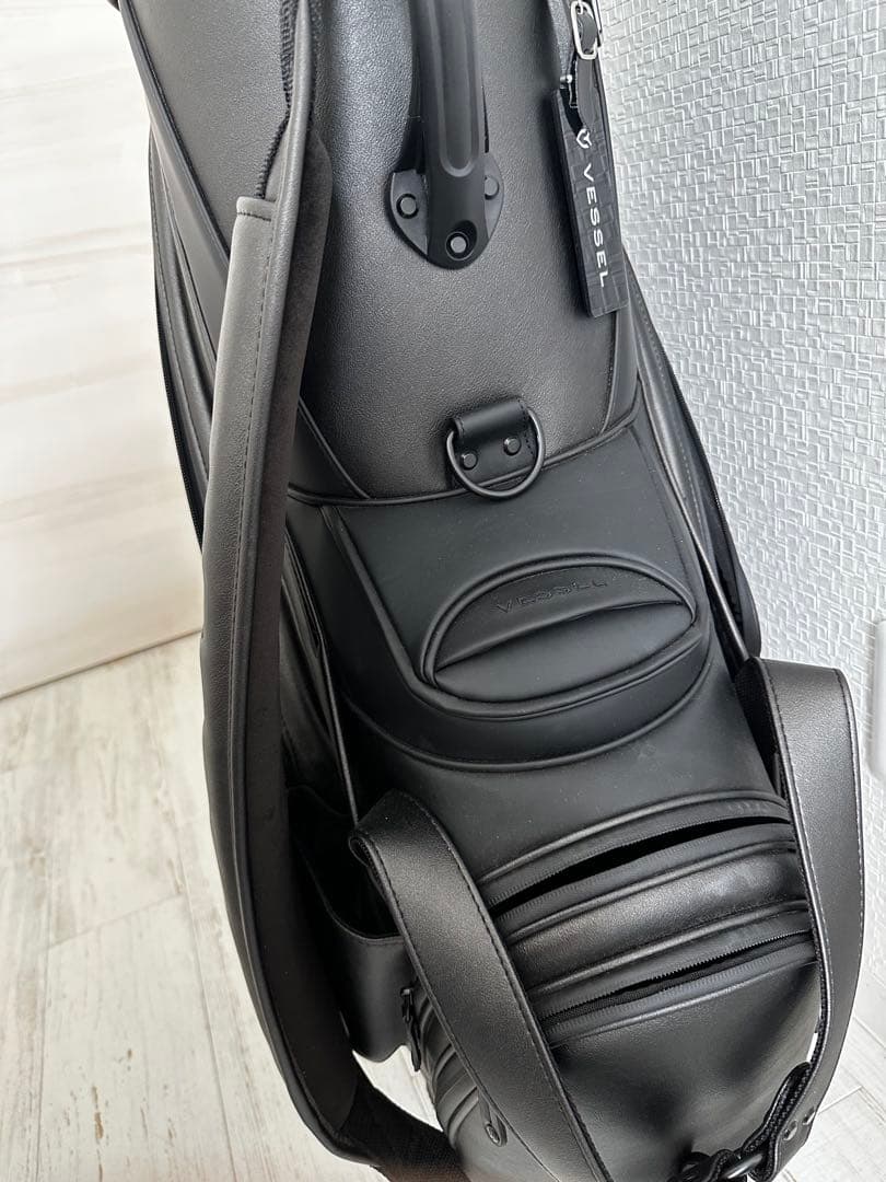 【超美品】Vessel ブラックキャディバッグ