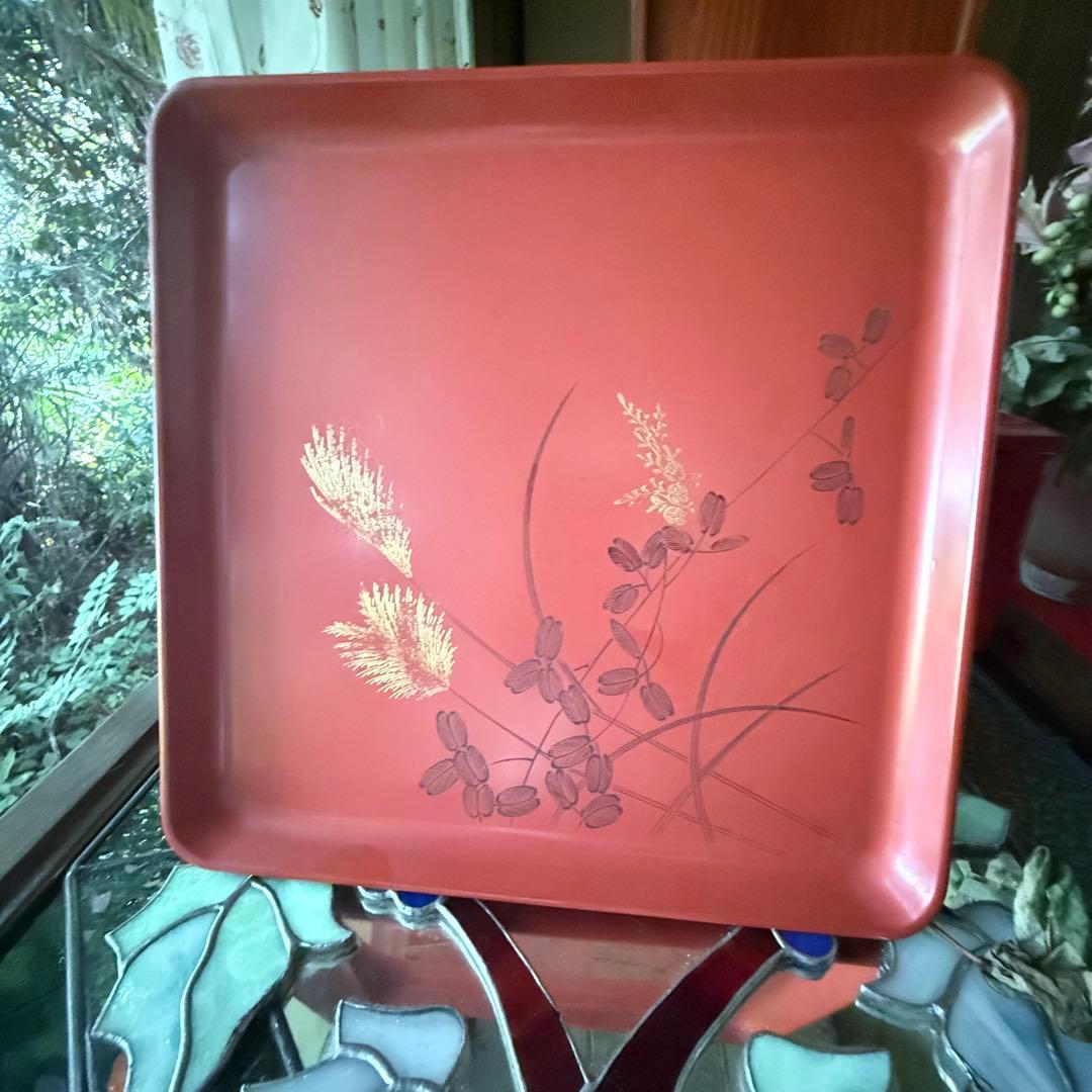 2212様感謝‼️「松」JAPAN 特産　輪島 蒔絵五段重二枚蓋　欅春慶塗り木箱入