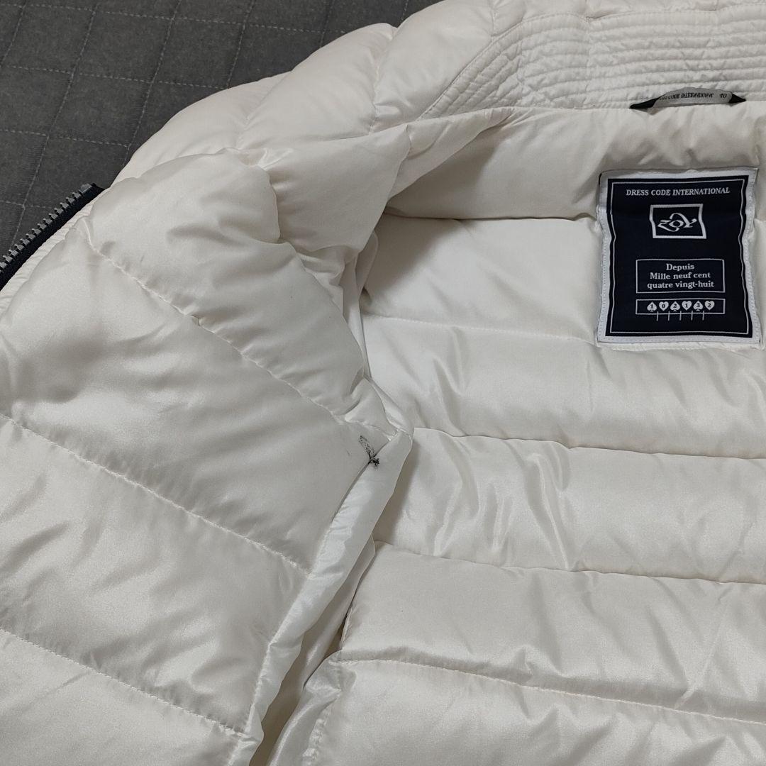 ZOY　ゾーイ　ゴルフ　ダウンコート　ジャケット　ダブルジップ　ホワイト　40