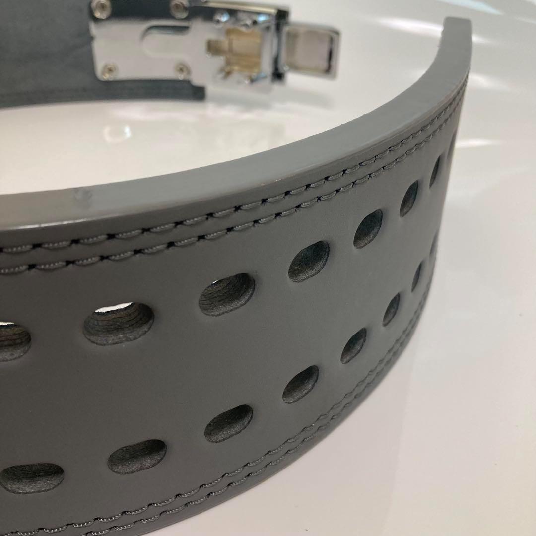 訳あり パワーベルト レバーアクション ワンタッチ可変式 本革 シルバーバックル