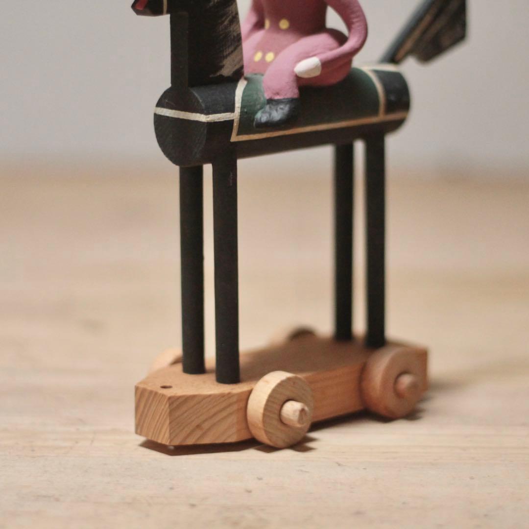 チェコスロバキア 民芸 郷土玩具 馬乗りご婦人 古道具 アンティーク オブジェ