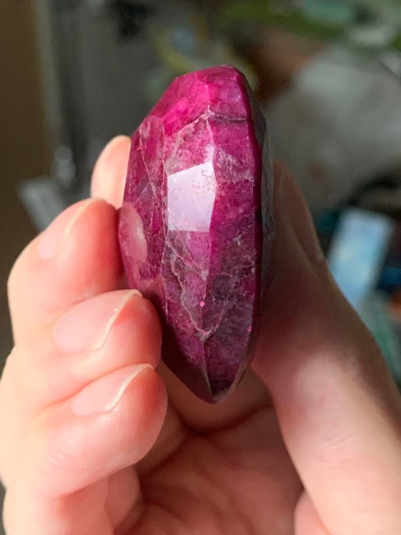 特大天然ルビー　コランダム　219ct 恋愛運　パワーストーン　ルース　根付