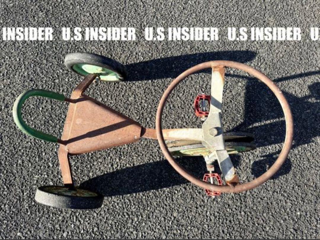 SP・セール‼︎ 鉄製三輪車■アメリカンヴィンテージ■大型73cm