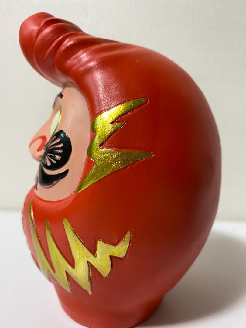 新品 現代美術二等兵 悪 ぐれダルマ 達磨 貯金箱 リーゼントの不良ダルマ 箱入