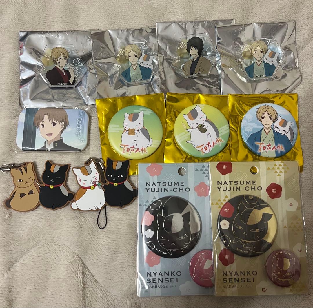 夏目友人帳 うつせみに結ぶ マルイ缶バッジ アクリルバッジ セット