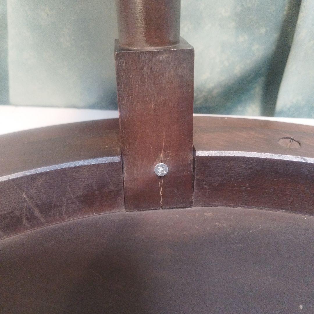 大正から昭和　とても古い　　丸テーブル　神戸港町　旧家出