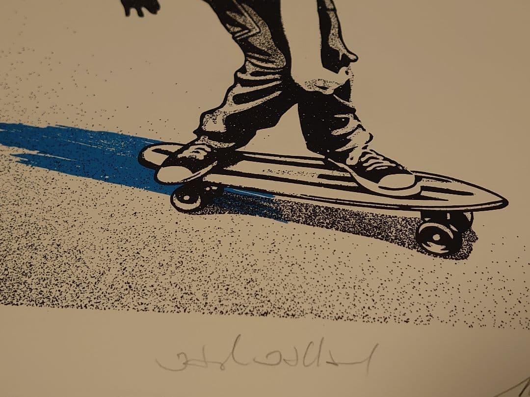 【希少・世界115枚限定】Obey Giantアート:スタイル（シアン）