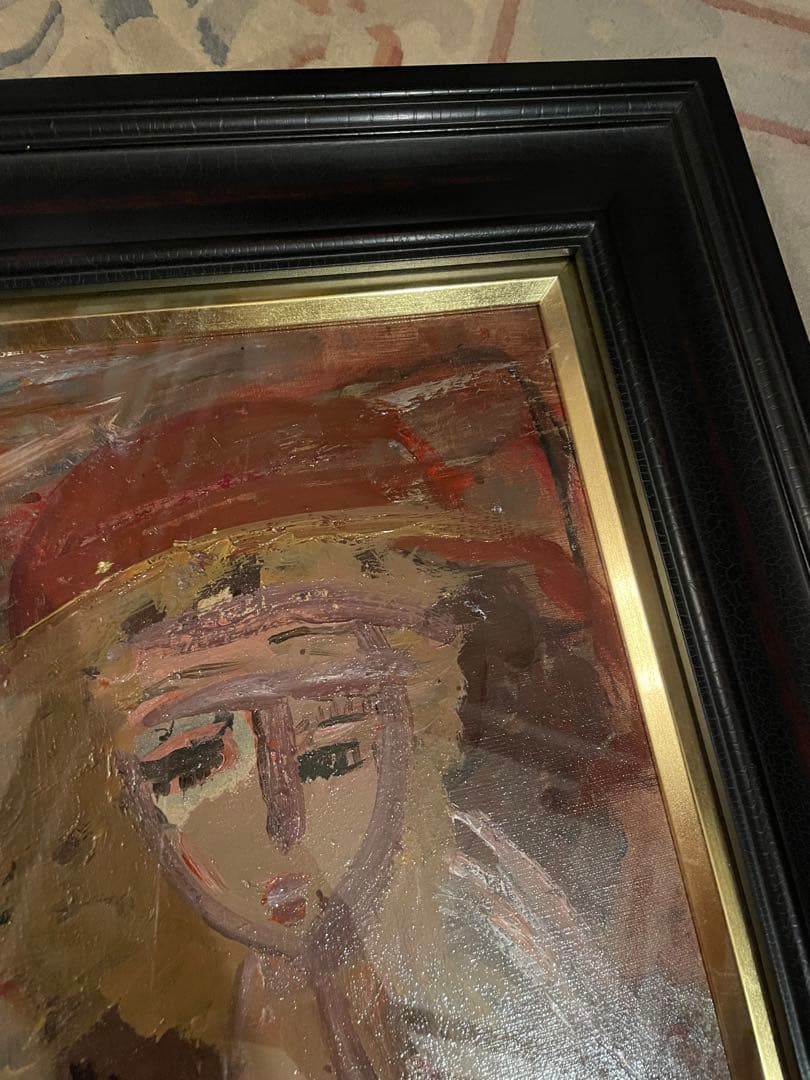 絵画　織田廣喜　オダヒロキ　少女　油彩　織田ひろき　美術品　アート　おだひろき