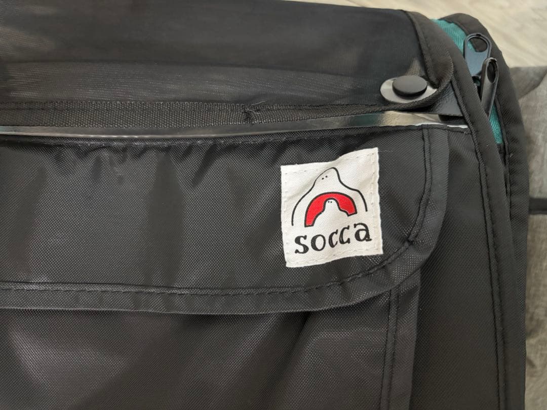 【美品】socca 後付けタイプレインカバー　自転車 チャイルドシートカバー　前