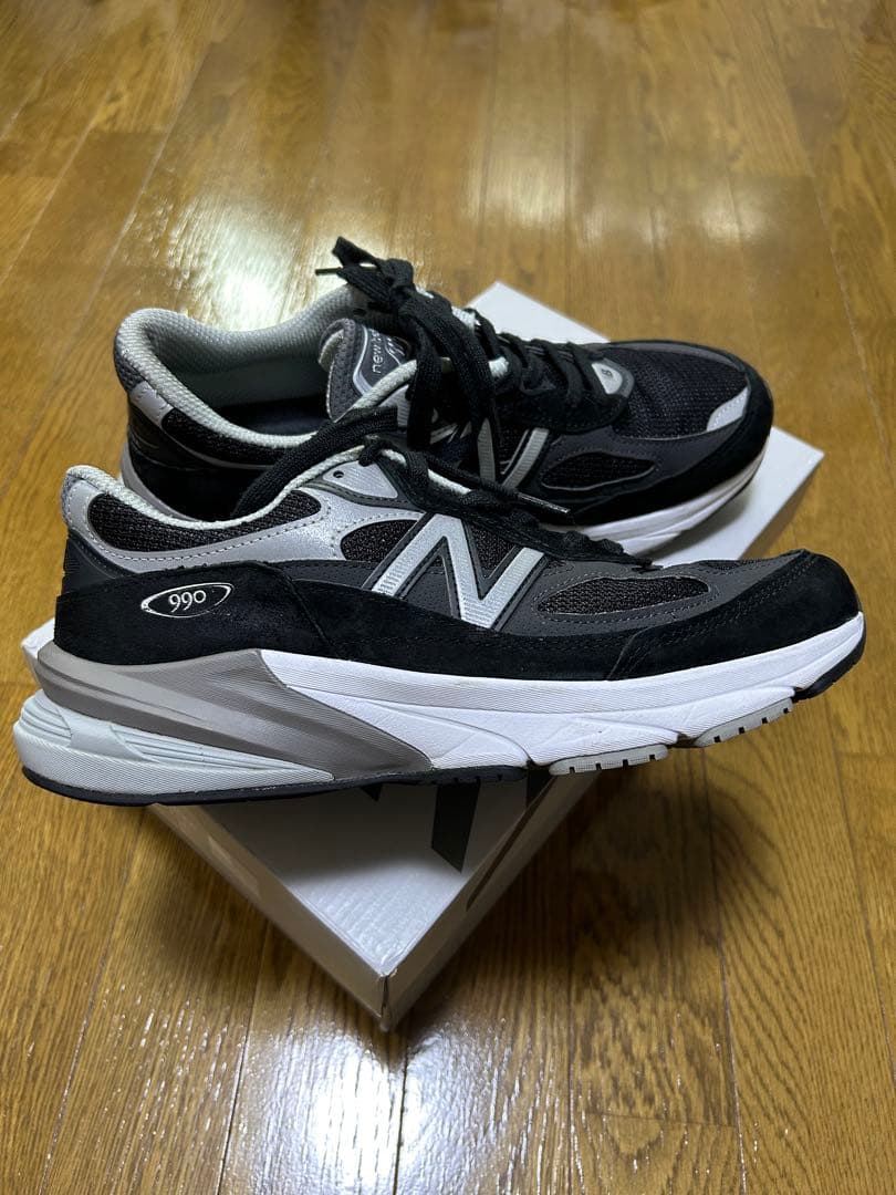 シューズ NEW BALANCE M990 V6 BLACK MADE IN USA