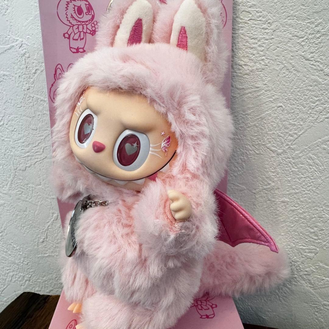 【海外限定】ZIMOMO LABUBUぬいぐるみキーホルダーピンクデビル