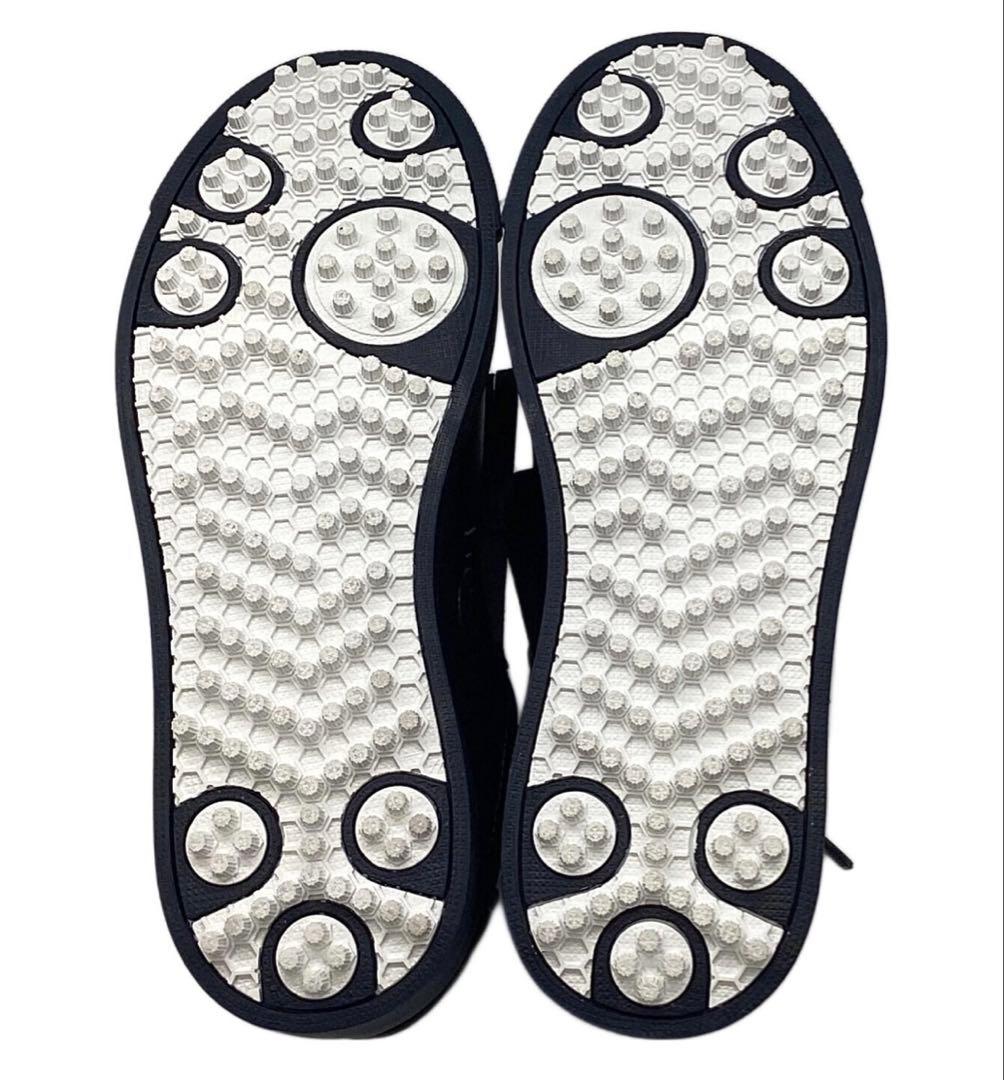 【新品】パーリーゲイツ キルトタンローカット 23.5 紺 ゴルフシューズ