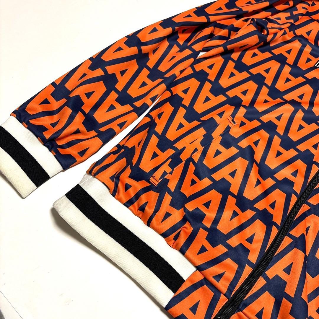 美品　アルチビオ　ゴルフ用ジャケット　総柄　オレンジ/ネイビー サイズ50