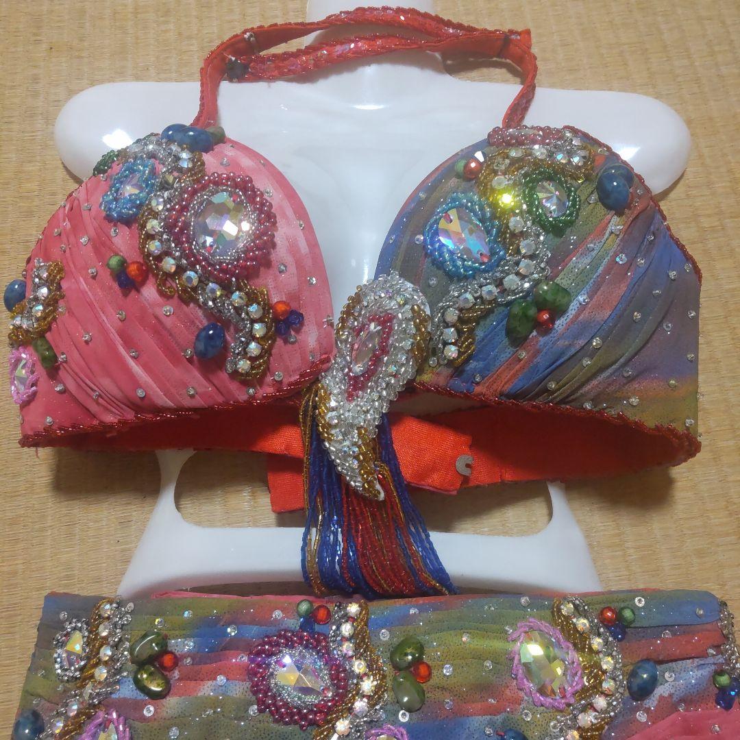 ベリーダンス エジプト製マルチカラー オリエンタルブラ ベルト