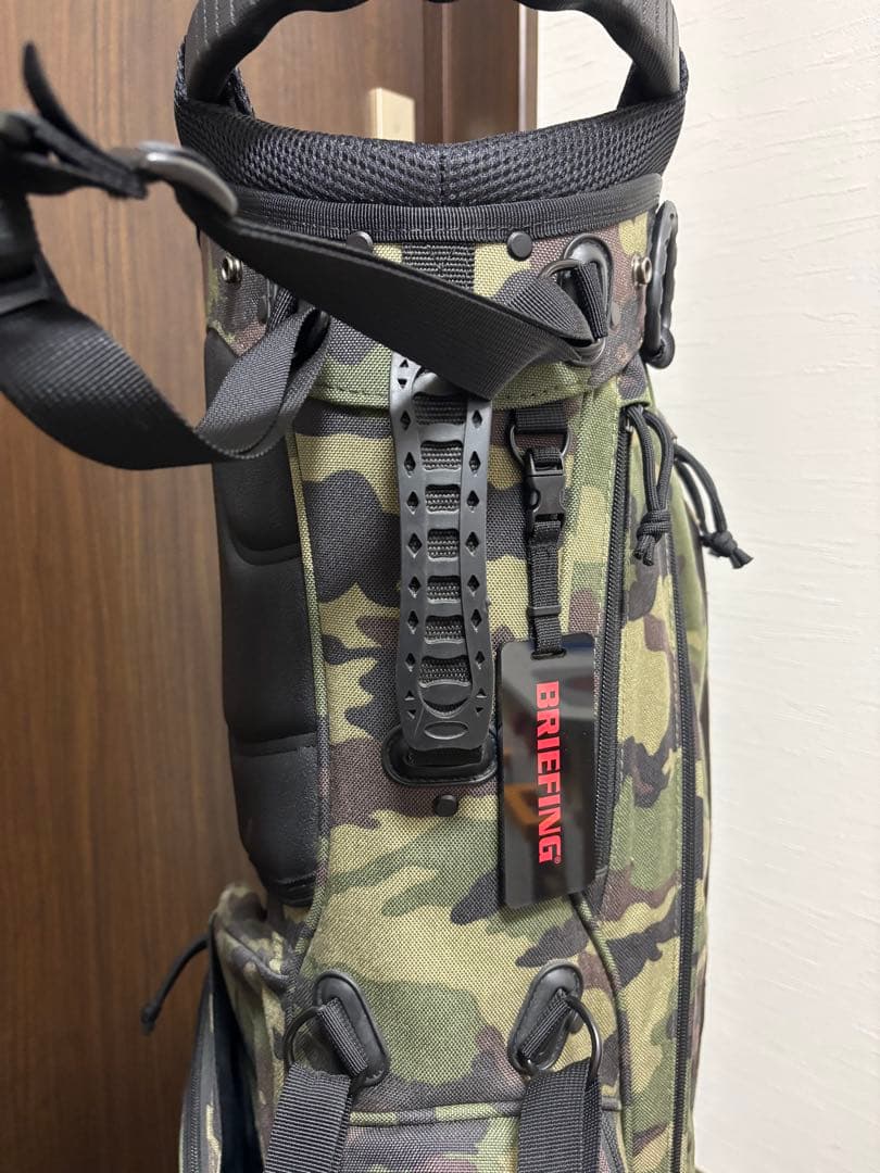 ブリーフィング ウッドランドカモ　迷彩　キャディバッグ　シングルストラップ