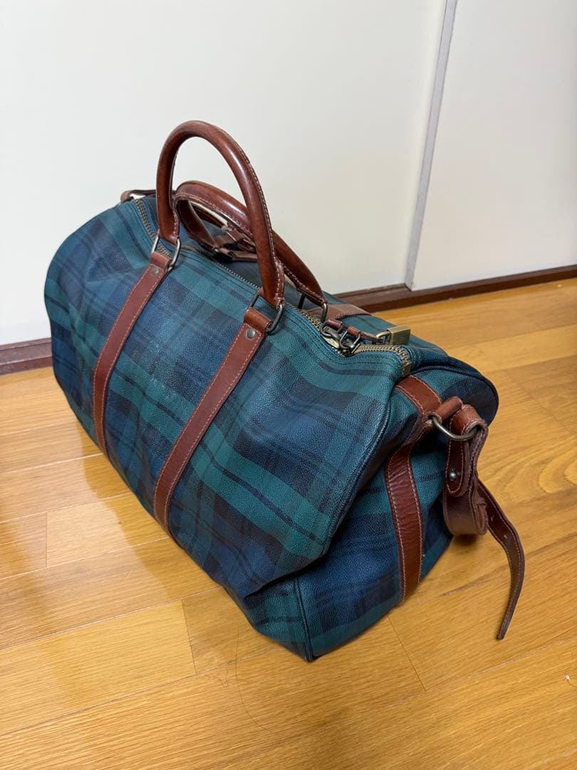 美品 ラルフローレン　ボストンバッグ 南京錠付