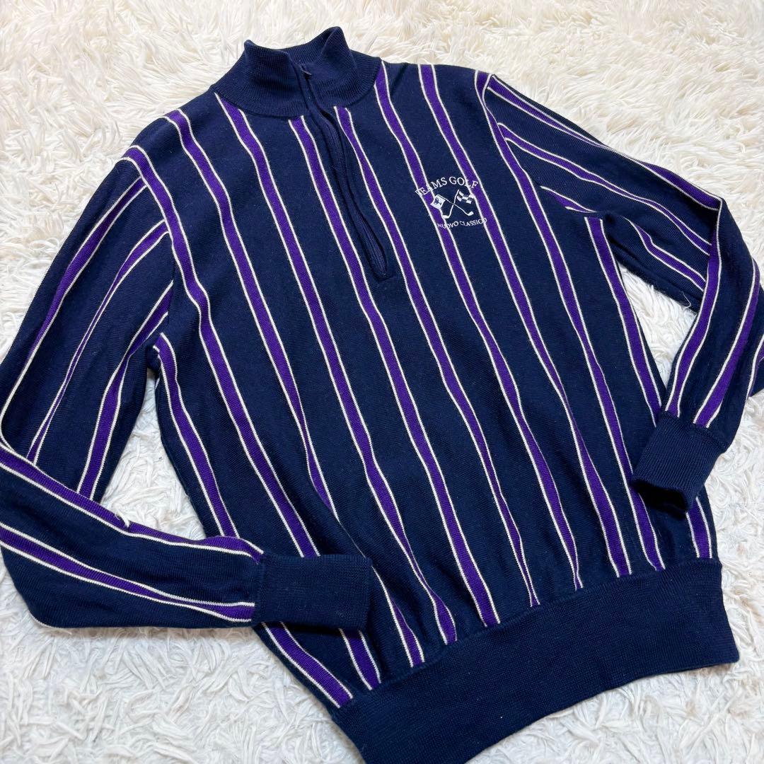 BEAMS GOLF　ハーフジップ　ニット　M