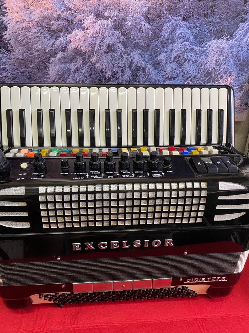 EXCELSIORアコ現役フルSET全国各地ステージ使用中MIDIリズムBOX付