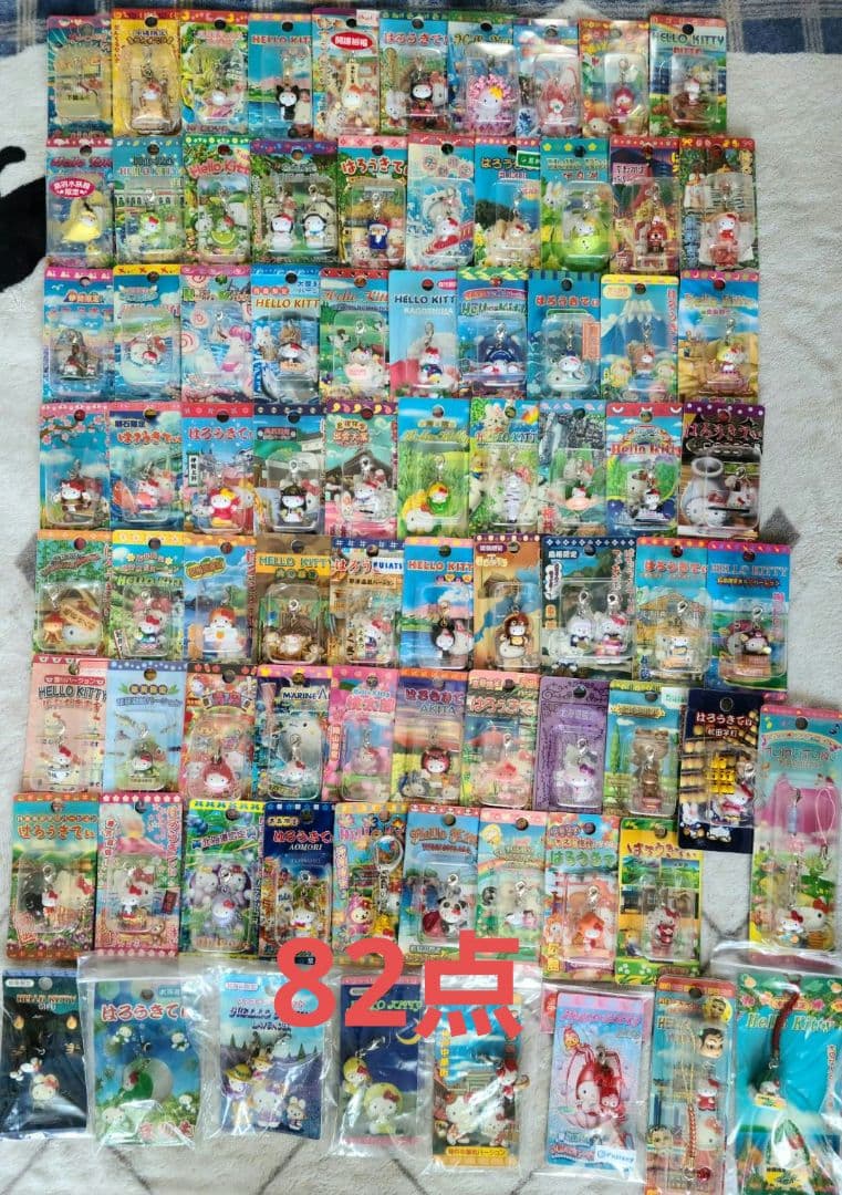 ハローキティ ご当地キティ ストラップ まとめ売り 82点