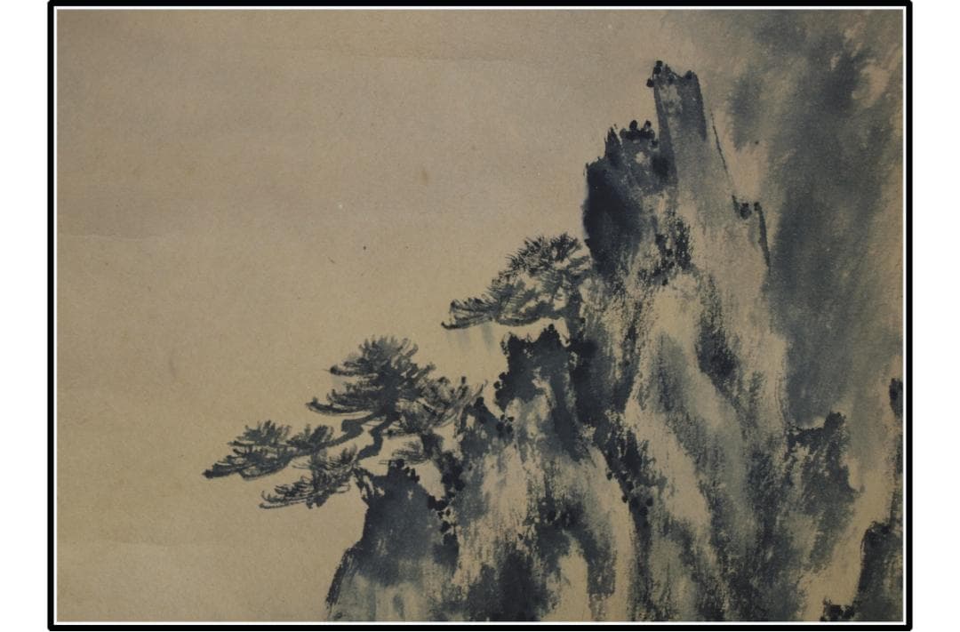 古民家整理品　日本江戸時代肉筆掛け軸そ※激安骨董品 X1029C15-1