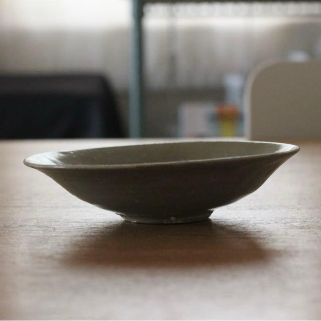 高麗青磁の中皿　骨董　古道具