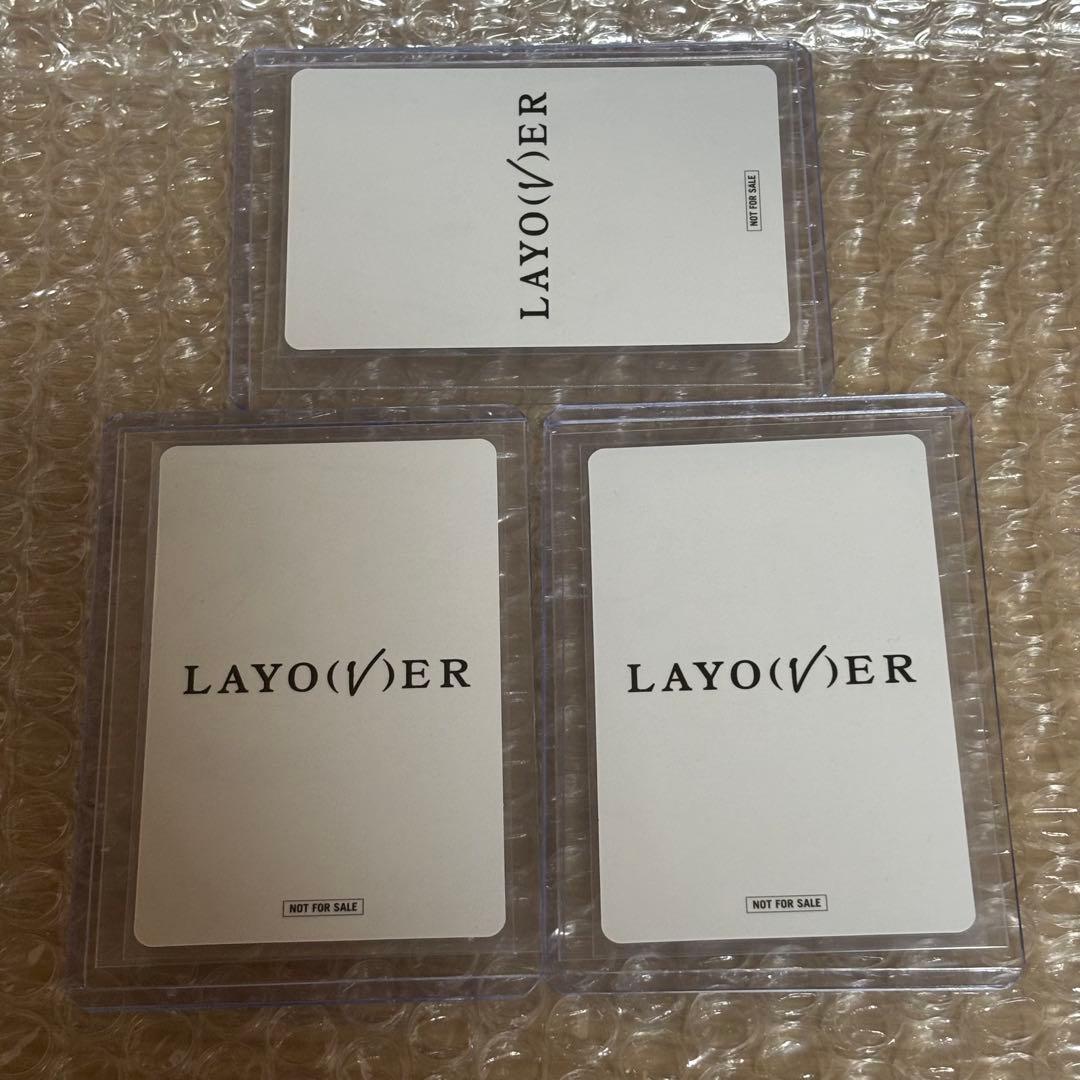 BTS V layover ユニバ 特典 ラキドロ トレカ 3枚 コンプ テテ