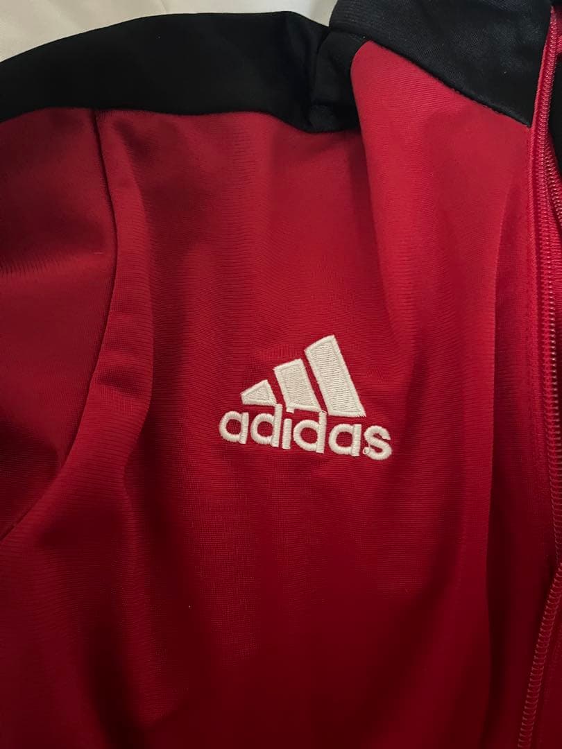 adidas 赤黒 トラックジャケット