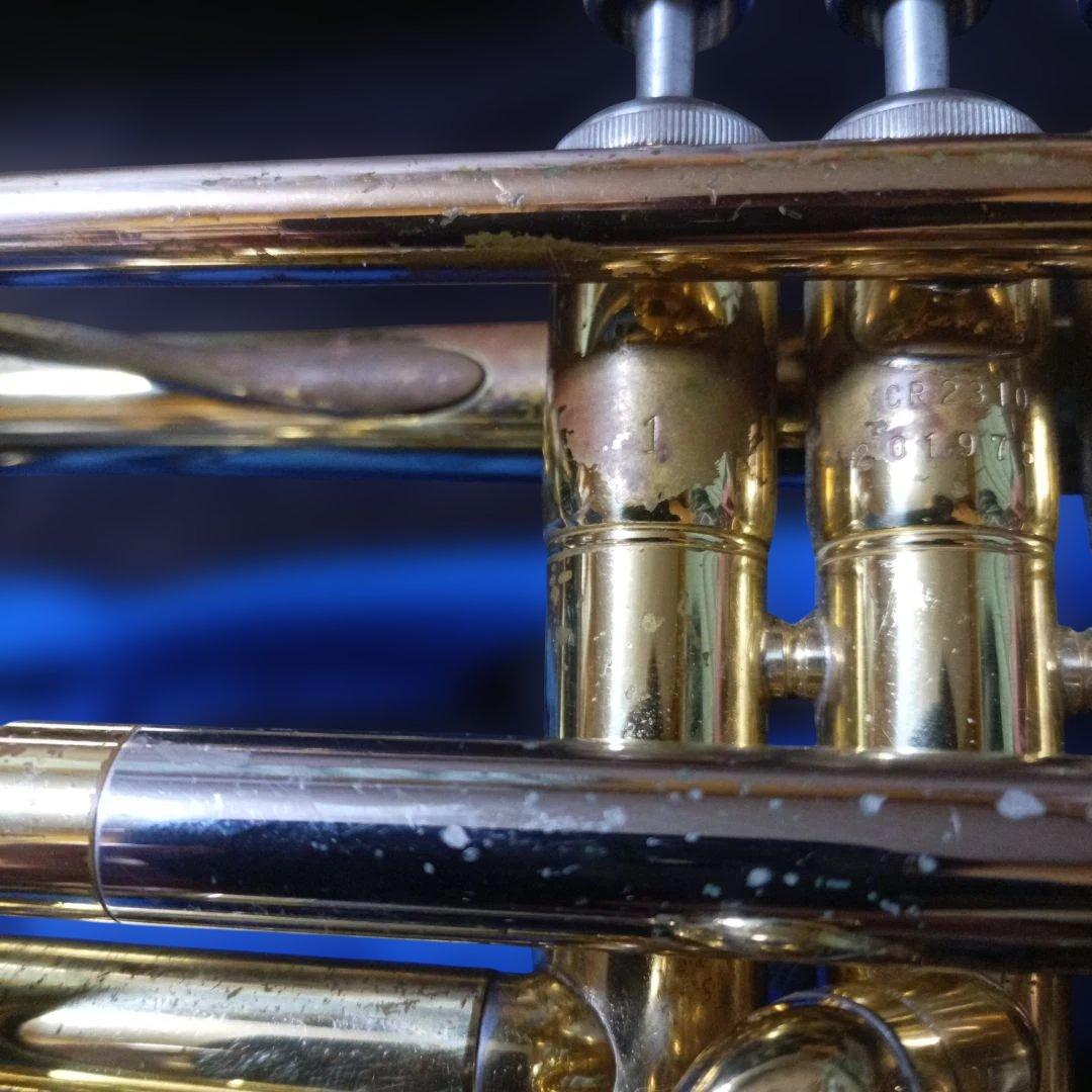 ヤマハ ロングコルネット本体 YCR−2310 社外ケース ボトムキャップ