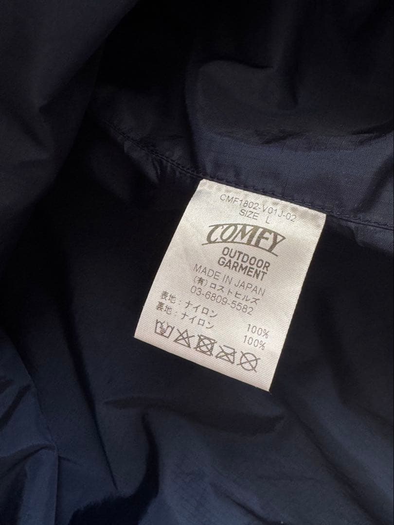 COMFY OUTDOOR GARMENT◆ナイロンベスト/L/ネイビー