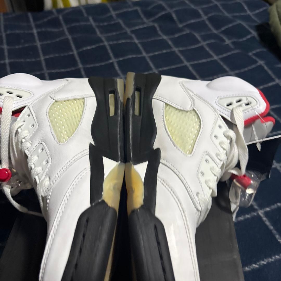 ナイキ エアジョーダン 5 レトロ ファイヤーレッド GS 2020 23cm