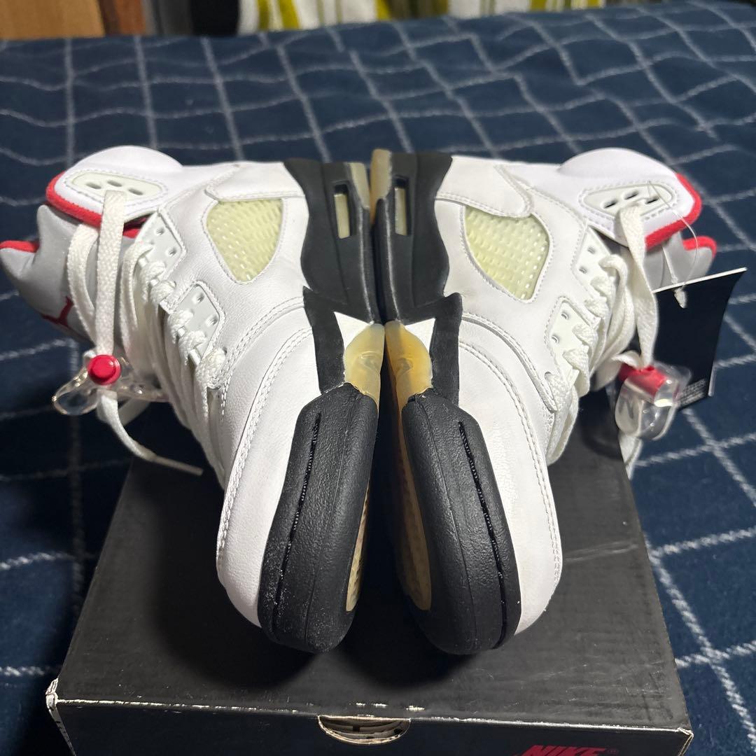 ナイキ エアジョーダン 5 レトロ ファイヤーレッド GS 2020 23cm